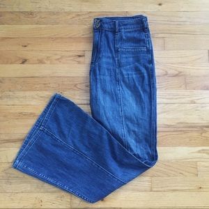 Anthropologie bell bottom jeans with front seam